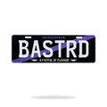 ‘BASTRD’ License Plate